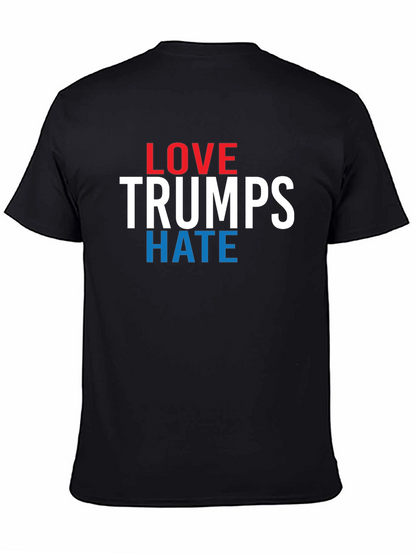Love Trumps Hate Graphic T-Shirt - Political Statement Tee