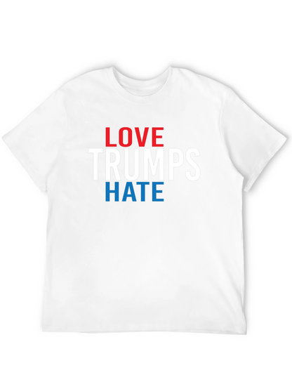 Love Trumps Hate Graphic T-Shirt - Political Statement Tee
