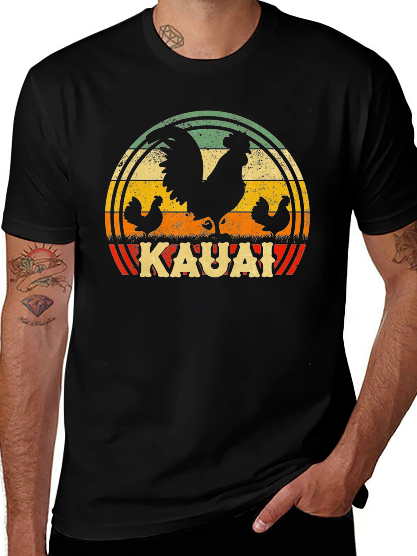 Kauai Rooster T-Shirt - Island Style