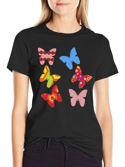 Butterfly Pattern T-Shirt