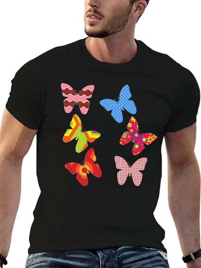 Butterfly Pattern T-Shirt