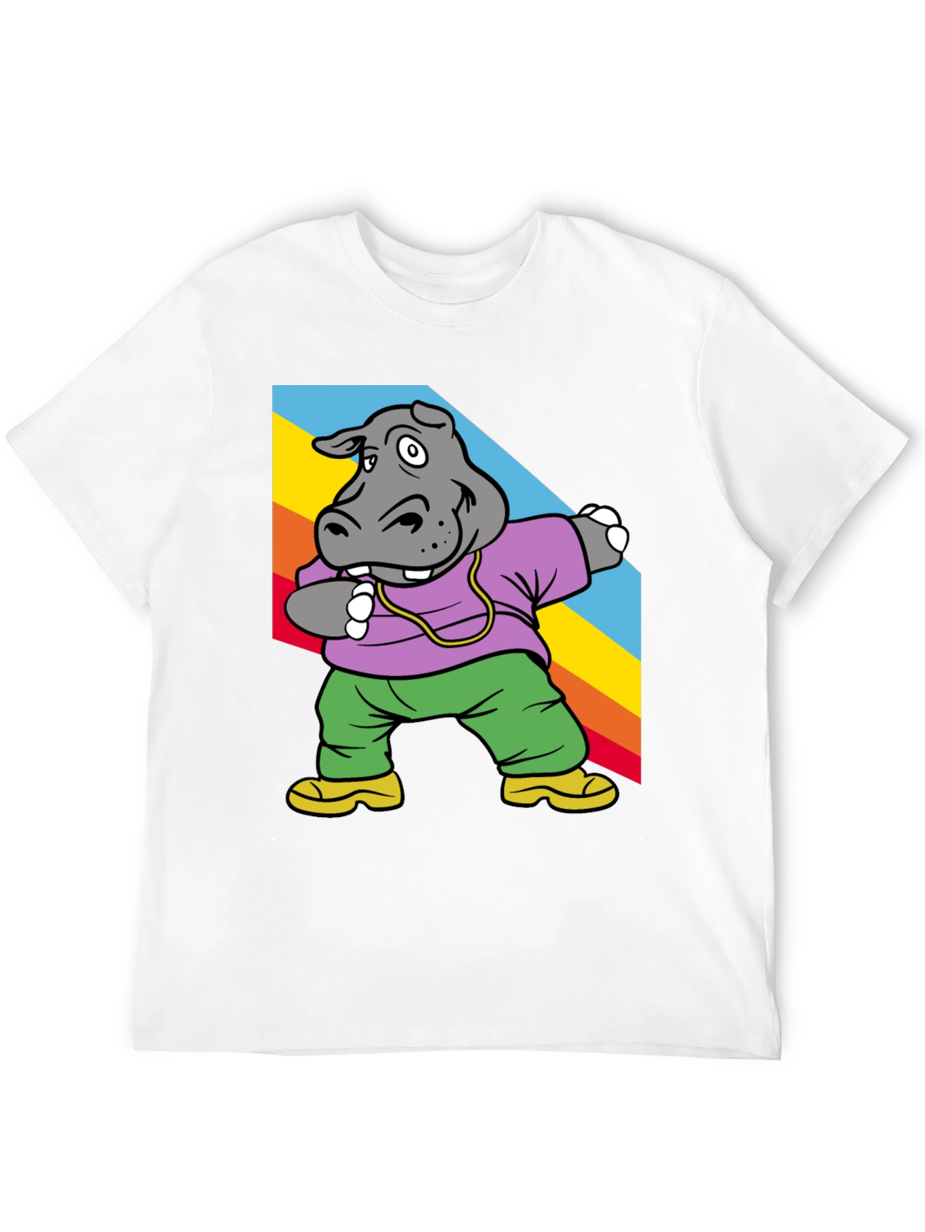 Cool Hippo Dabbing Graphic Tee