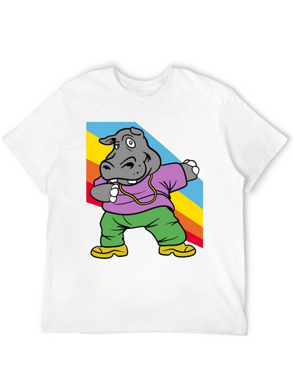 Cool Hippo Dabbing Graphic Tee