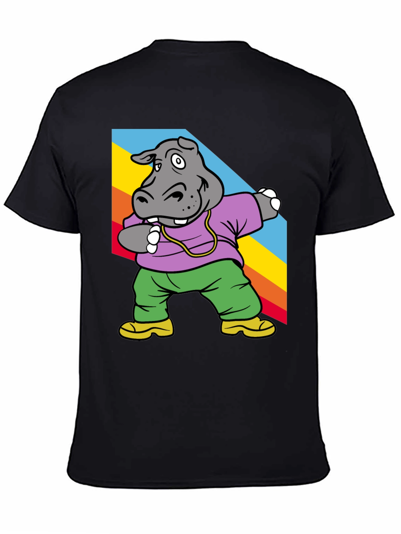 Cool Hippo Dabbing Graphic Tee