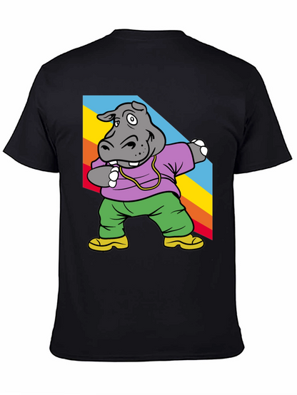 Cool Hippo Dabbing Graphic Tee