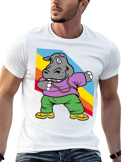 Cool Hippo Dabbing Graphic Tee