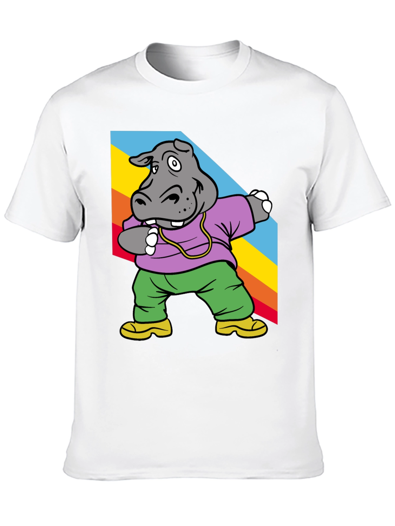 Cool Hippo Dabbing Graphic Tee