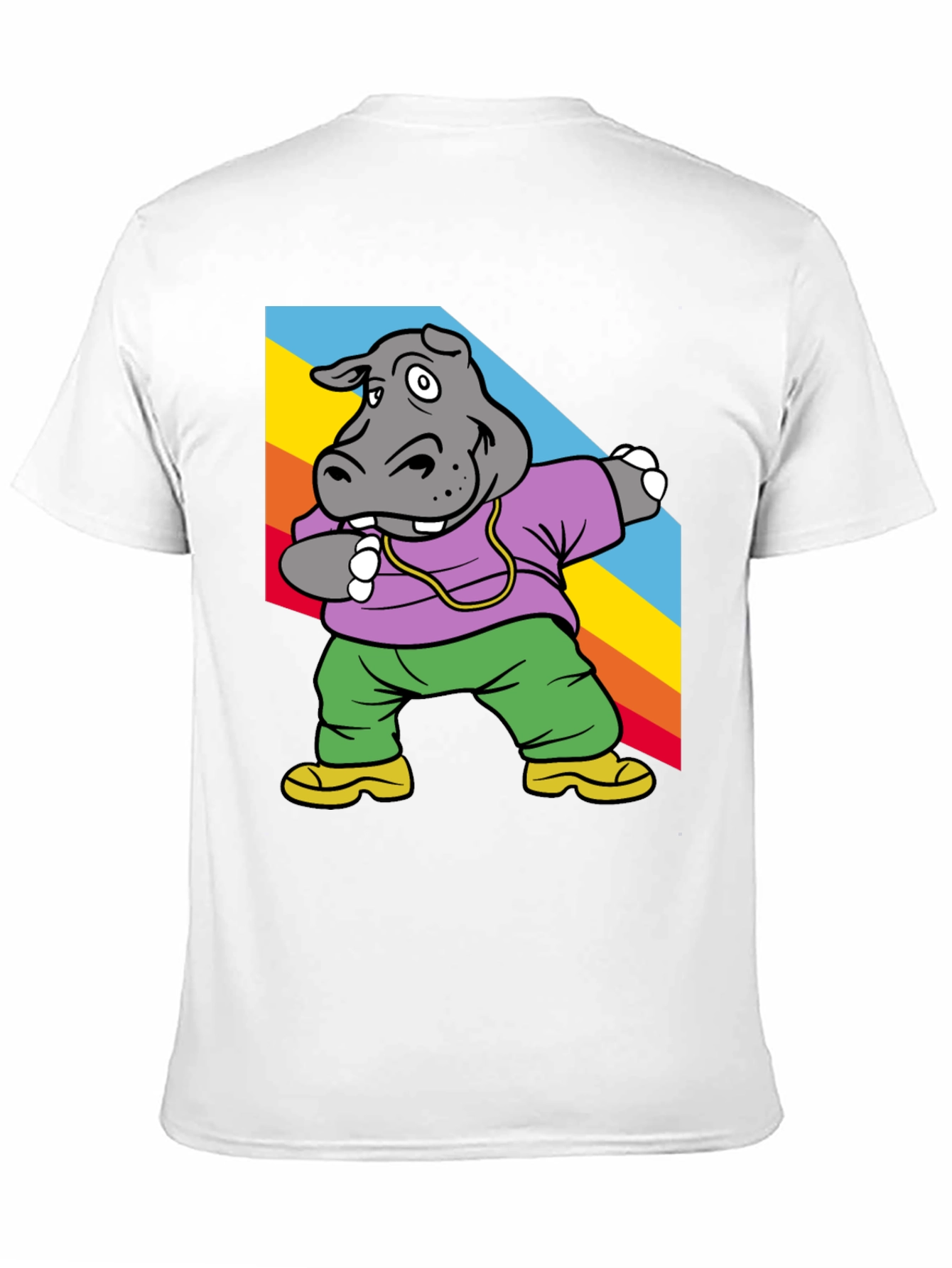 Cool Hippo Dabbing Graphic Tee