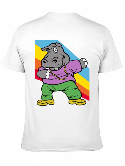 Cool Hippo Dabbing Graphic Tee