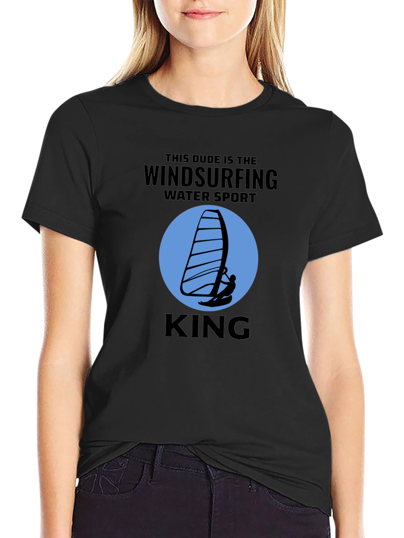 Windsurfing King T-Shirt Water Sport Design