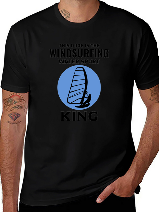 Windsurfing King T-Shirt Water Sport Design