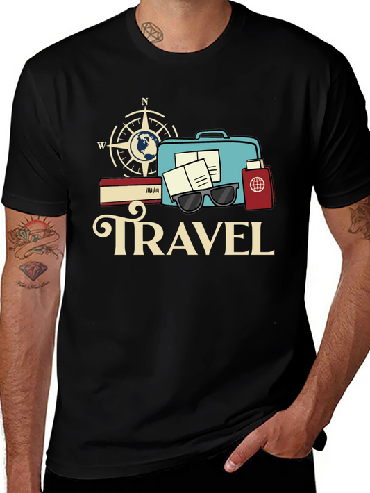 Travel Theme Graphic T-Shirt - Adventure Ready!