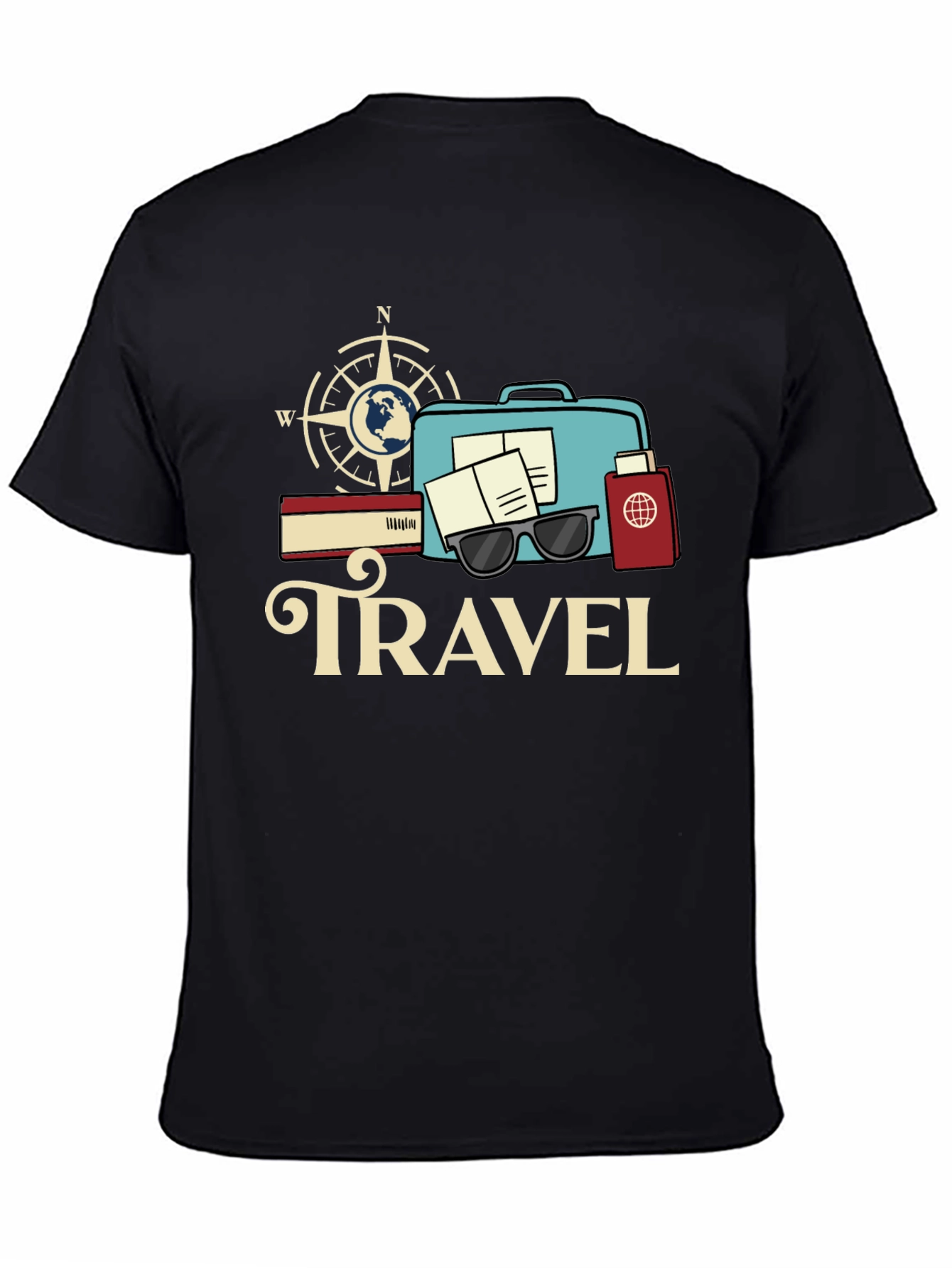 Travel Theme Graphic T-Shirt - Adventure Ready!