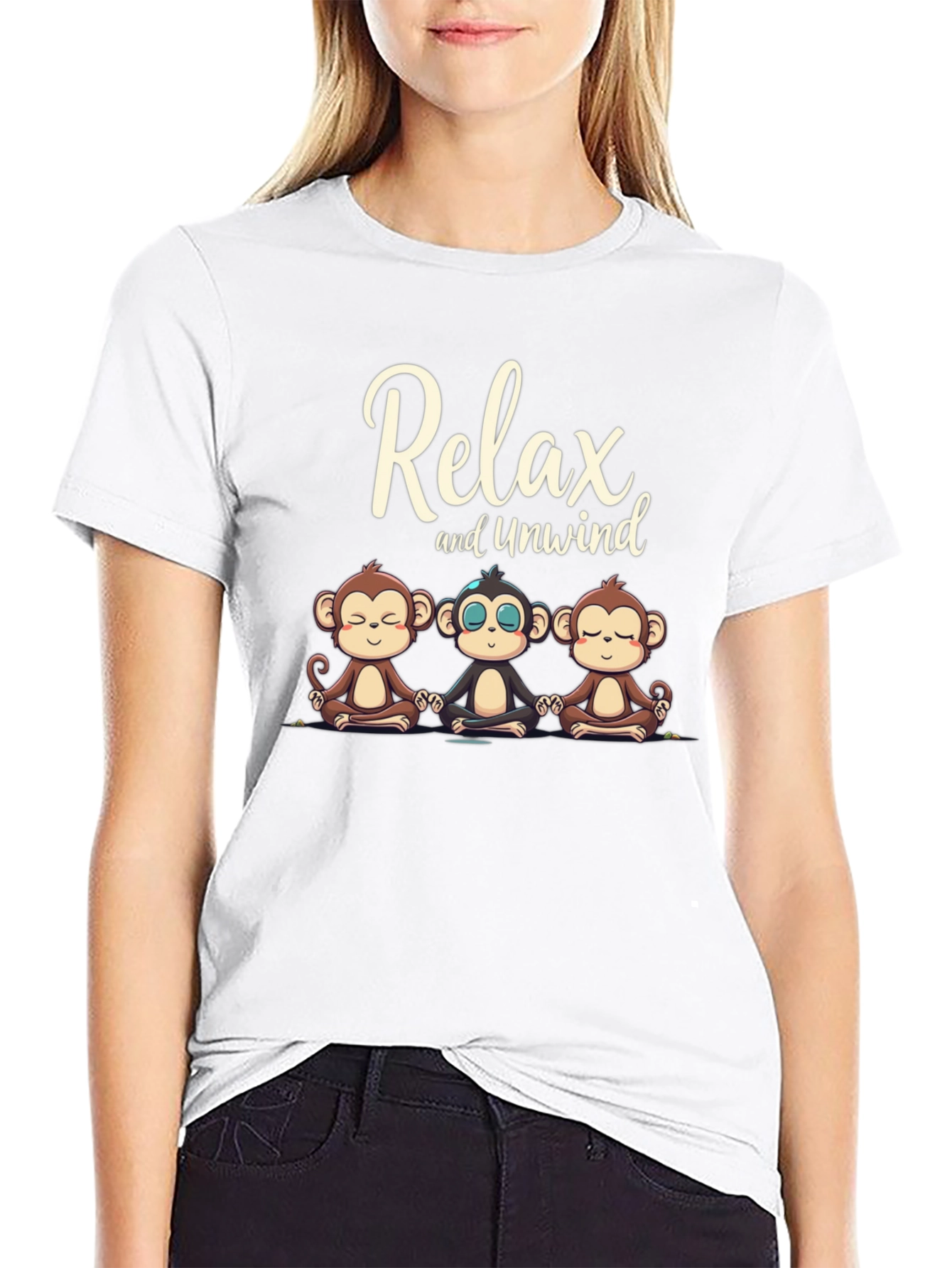 Relax and Unwind Monkey Graphic Tee