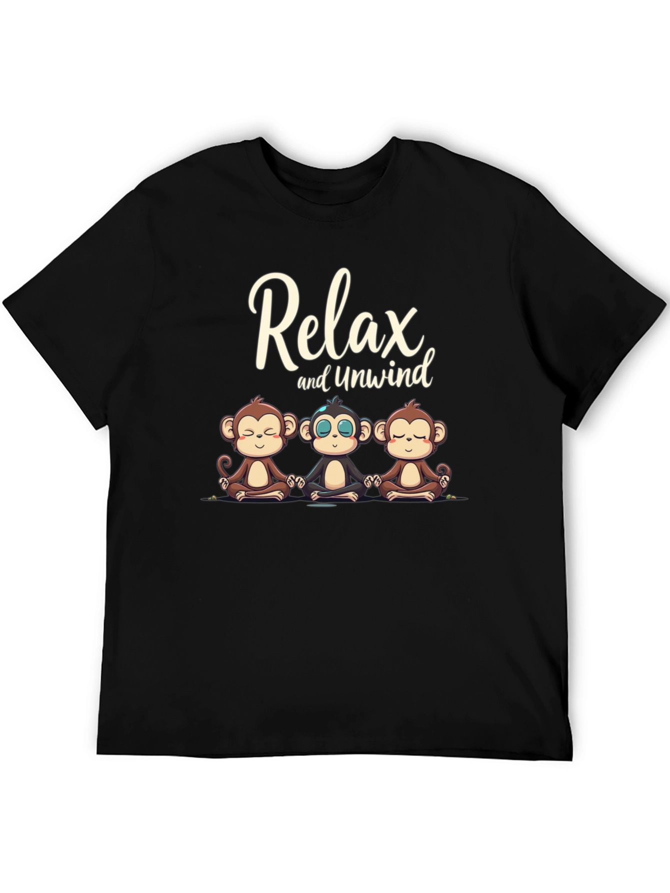 Relax and Unwind Monkey Graphic Tee