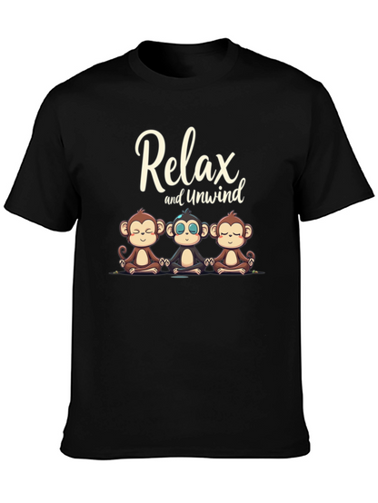 Relax and Unwind Monkey Graphic Tee