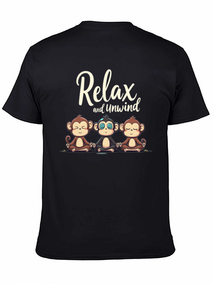 Relax and Unwind Monkey Graphic Tee