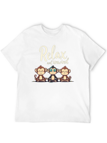 Relax and Unwind Monkey Graphic Tee