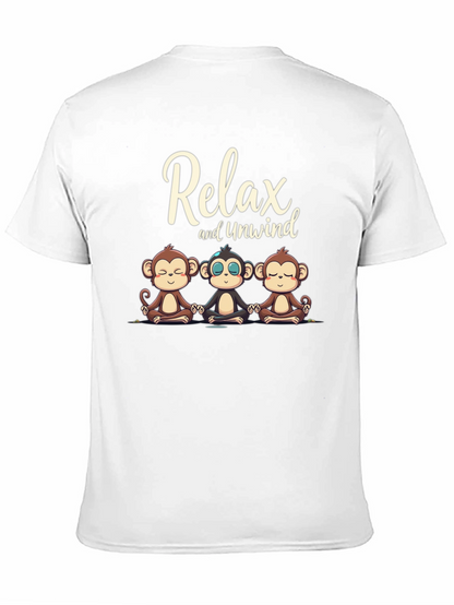 Relax and Unwind Monkey Graphic Tee