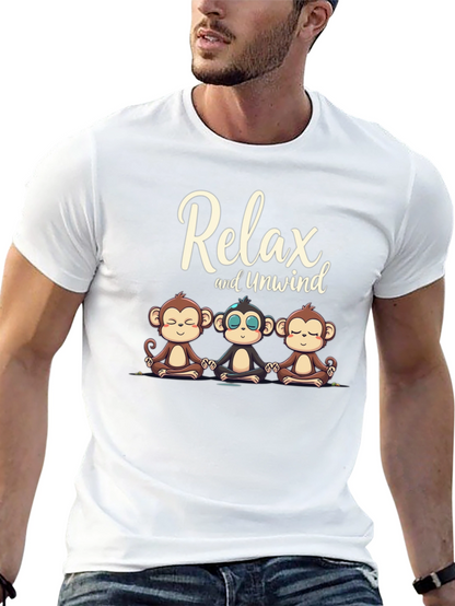 Relax and Unwind Monkey Graphic Tee