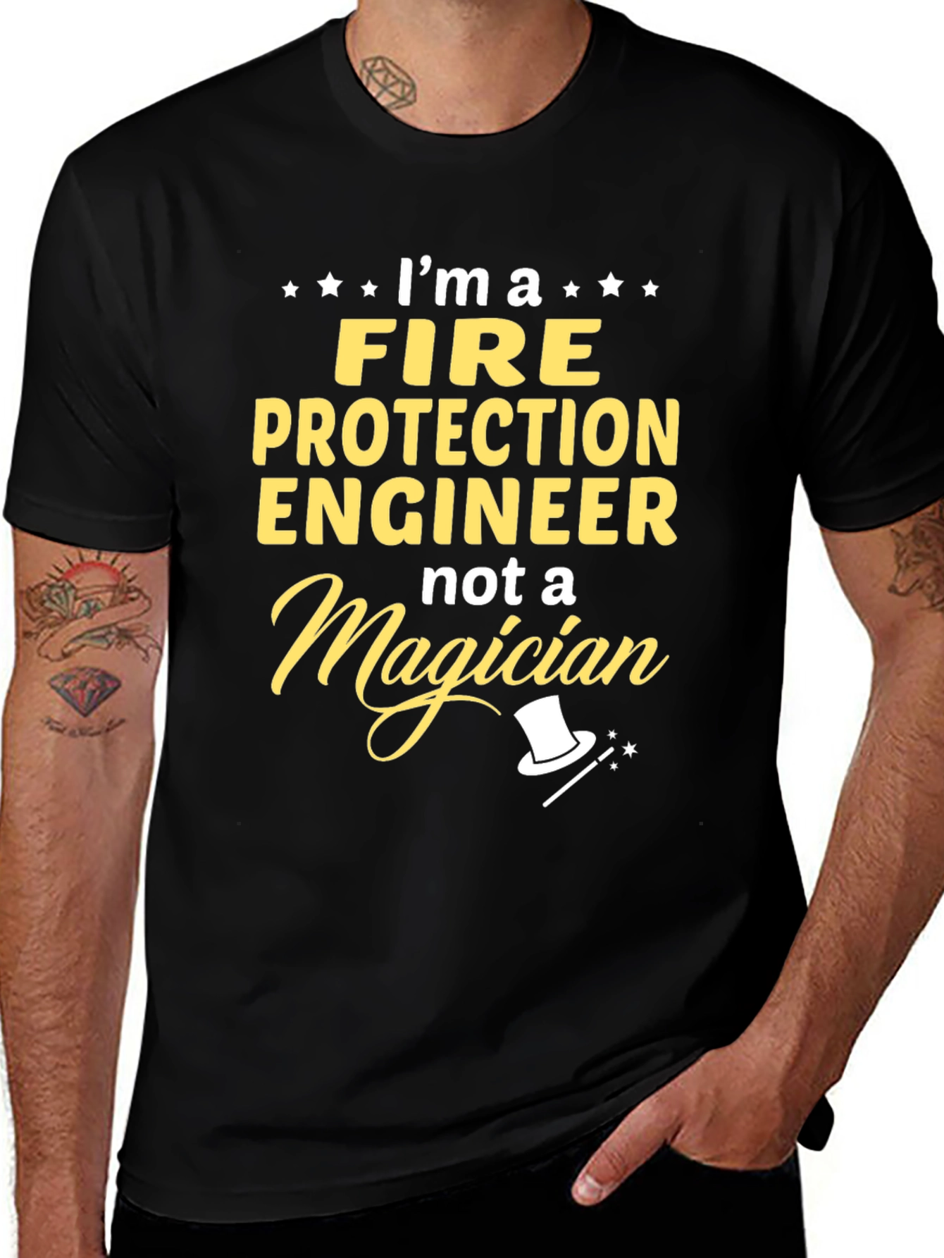 Fire Protection Engineer T-Shirt - Magician Humor