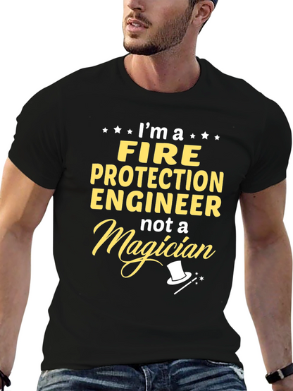 Fire Protection Engineer T-Shirt - Magician Humor