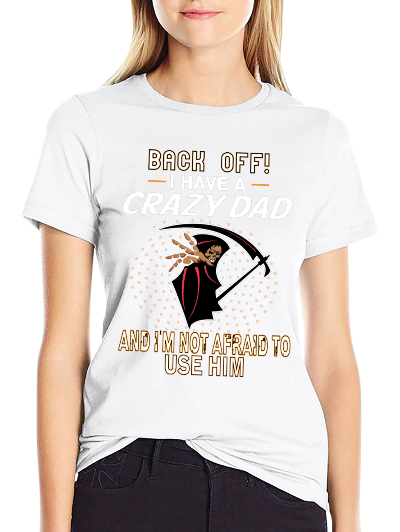 Back Off Crazy Dad Graphic T-Shirt