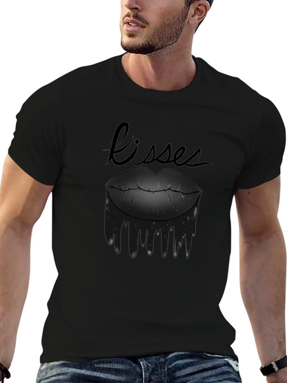 Kisses Graphic Tee - Black
