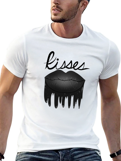 Kisses Graphic Tee - Black