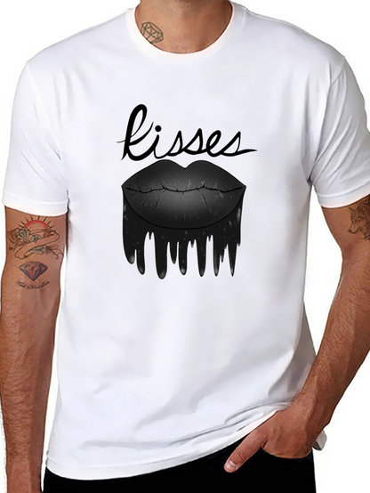 Kisses Graphic Tee - Black