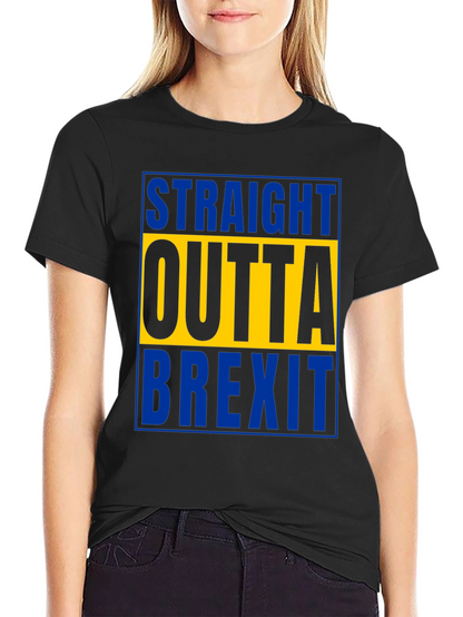 Straight Outta Brexit T-Shirt - Bold Graphic Tee