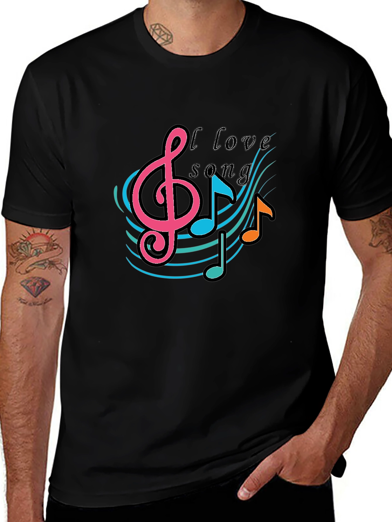 Music Lovers T-Shirt -  I Love Song Tee