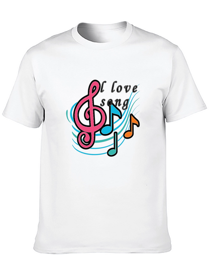 Music Lovers T-Shirt -  I Love Song Tee