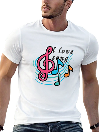 Music Lovers T-Shirt -  I Love Song Tee