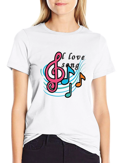 Music Lovers T-Shirt -  I Love Song Tee