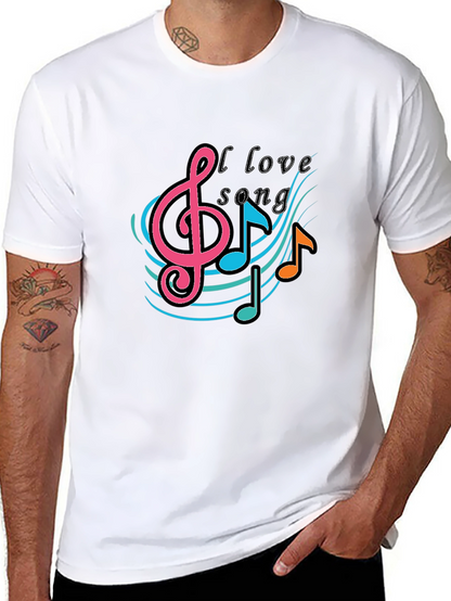 Music Lovers T-Shirt -  I Love Song Tee