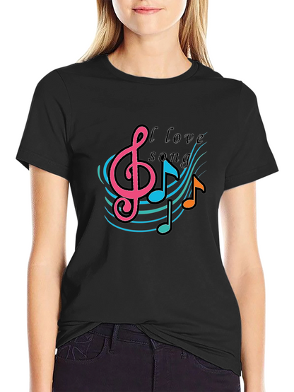 Music Lovers T-Shirt -  I Love Song Tee