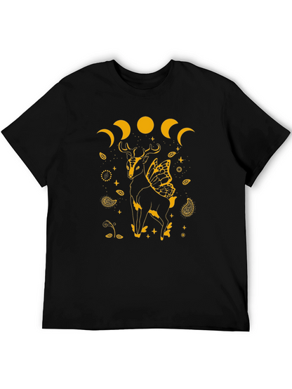 Deer Moon Phase Graphic Tee