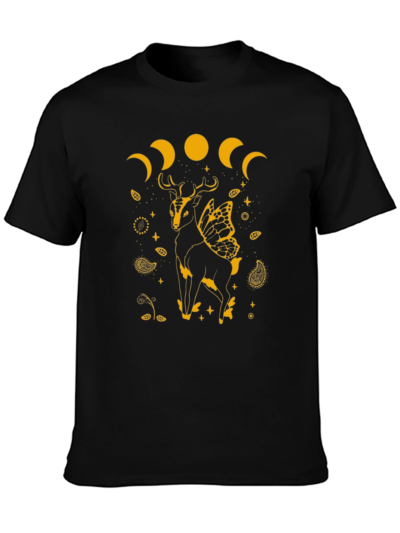 Deer Moon Phase Graphic Tee