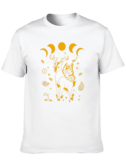 Deer Moon Phase Graphic Tee