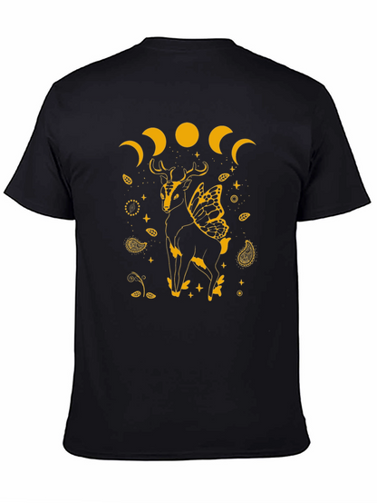 Deer Moon Phase Graphic Tee