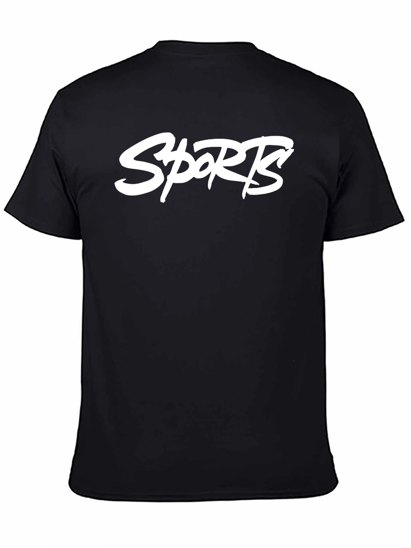 Black Sports Graphic T-Shirt