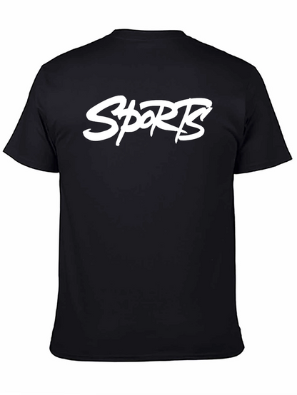 Black Sports Graphic T-Shirt