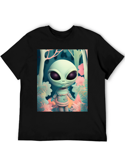 Alien Forest Tee - Unique Graphic Print Shirt