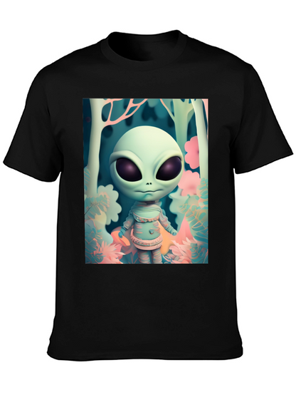 Alien Forest Tee - Unique Graphic Print Shirt