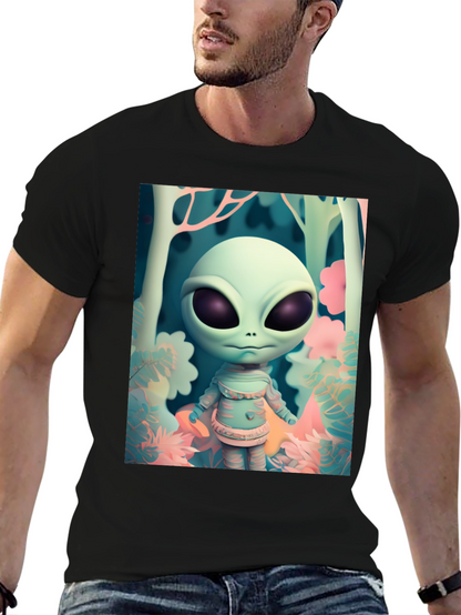 Alien Forest Tee - Unique Graphic Print Shirt