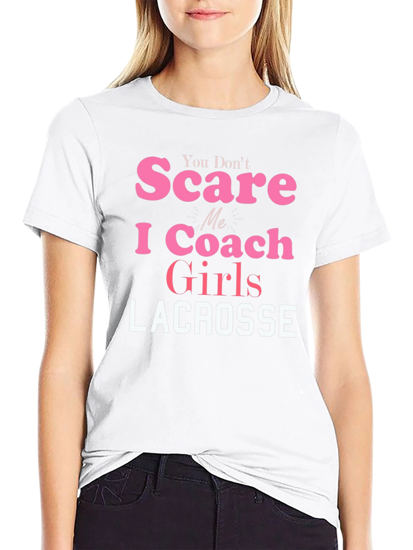 Lacrosse Coach Girls T-Shirt - Funny Slogan Tee