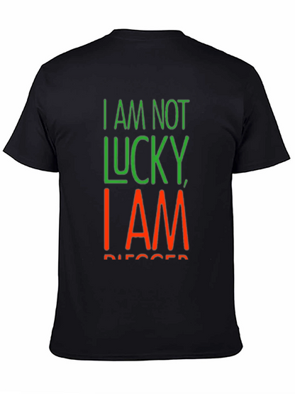I Am Not Lucky I Am Blessed Black T-Shirt