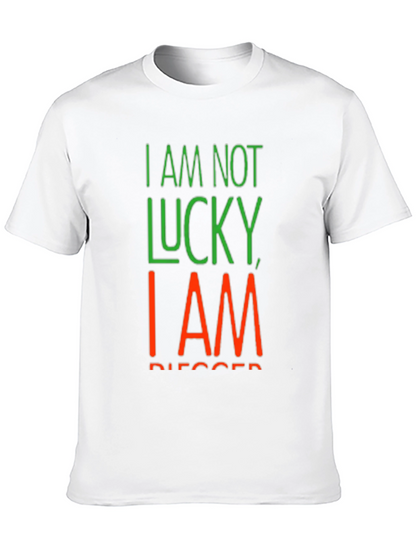 I Am Not Lucky I Am Blessed Black T-Shirt