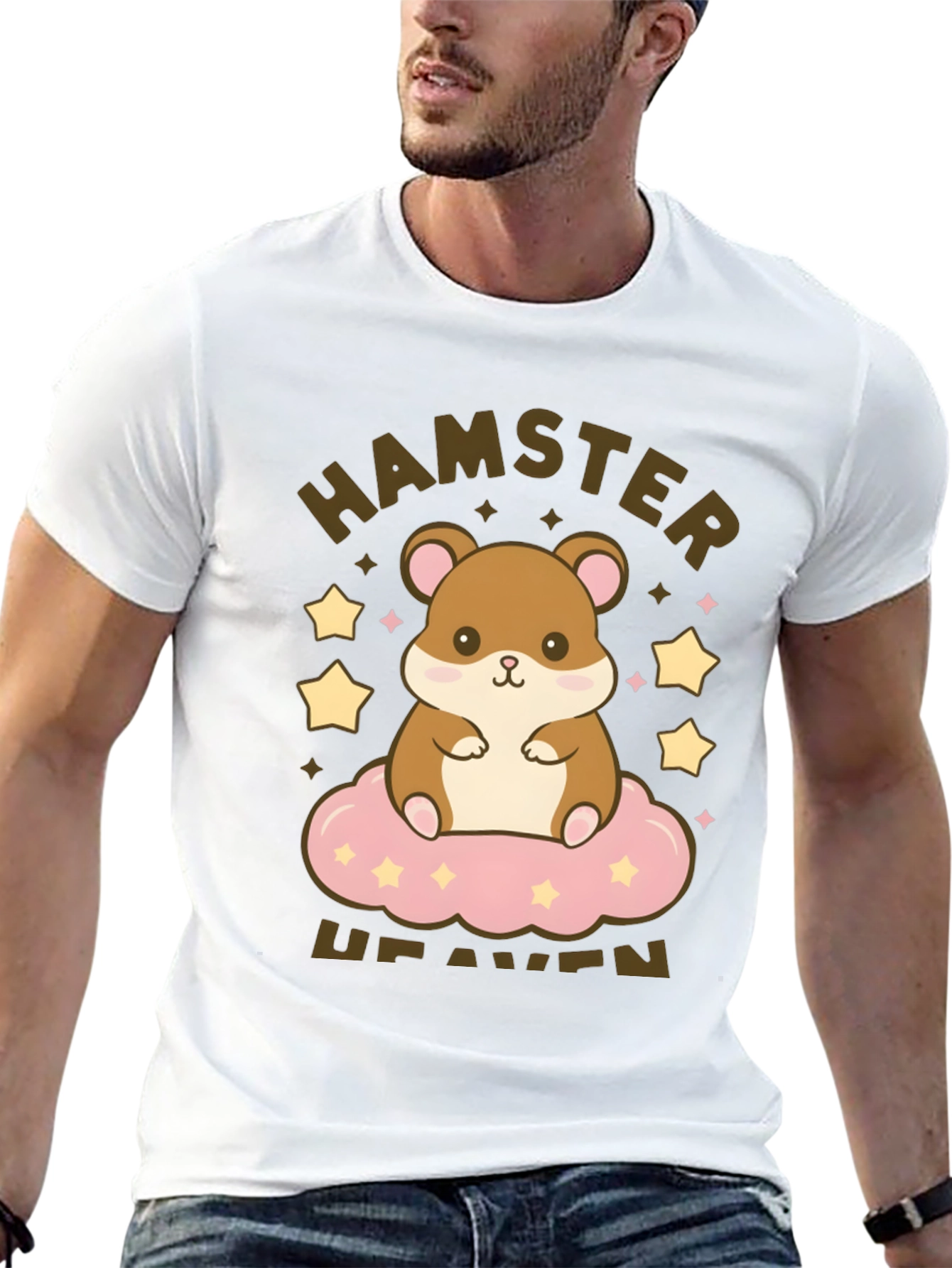 Hamster Heaven Graphic T-Shirt - Cute Cartoon Tee